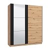 ΝΤΟΥΛΑΠΑ SARDINIA 180 OG ARTISAN OAK / ΜΑΥΡΟ 179x62.5x210εκ 11011118