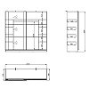 ΝΤΟΥΛΑΠΑ SARDINIA 220 OG ARTISAN OAK / ΜΑΥΡΟ 217x62.5x210εκ 11008292