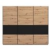 ΝΤΟΥΛΑΠΑ SARDINIA 270 ARTISAN OAK / ΜΑΥΡΟ 262.5x65.5x224εκ 11011184