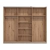ΝΤΟΥΛΑΠΑ SARDINIA 270 ARTISAN OAK / ΜΑΥΡΟ 262.5x65.5x224εκ 11011184