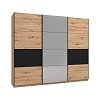ΝΤΟΥΛΑΠΑ SARDINIA 270 OG ΜΕ ΚΑΘΡΕΦΤΗ ARTISAN OAK / ΜΑΥΡΟ 262.5x65.5x224εκ 11011185