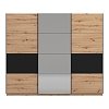 ΝΤΟΥΛΑΠΑ SARDINIA 270 OG ΜΕ ΚΑΘΡΕΦΤΗ ARTISAN OAK / ΜΑΥΡΟ 262.5x65.5x224εκ 11011185