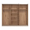 ΝΤΟΥΛΑΠΑ SARDINIA 270 OG ΜΕ ΚΑΘΡΕΦΤΗ ARTISAN OAK / ΜΑΥΡΟ 262.5x65.5x224εκ 11011185