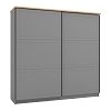 ΝΤΟΥΛΑΠΑ VALENCIA 220 ΓΚΡΙ-ARTISAN OAK-ΓΚΡΙ ΜΑΤ 220x62.5x214εκ 11011498