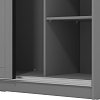 ΝΤΟΥΛΑΠΑ VALENCIA 220 ΓΚΡΙ-ARTISAN OAK-ΓΚΡΙ ΜΑΤ 220x62.5x214εκ 11011498