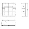 ΝΤΟΥΛΑΠΑ VALENCIA 220 ΓΚΡΙ-ARTISAN OAK-ΓΚΡΙ ΜΑΤ 220x62.5x214εκ 11011498