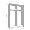 ΝΤΟΥΛΑΠΑ VEYMONT 150 OG h217 ARTISAN ΧΡΩΜΑ 146x61x218εκ 11014557
