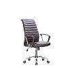 ΚΑΡΕΚΛΑ ΓΡΑΦΕΙΟΥ ΚΑΦΕ ΔΕΡΜΑΤΙΝΗ SP-6141-6 57x60x113/123εκ 425-16-002
