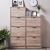 ΠΑΠΟΥΤΣΟΘΗΚΗ Base 14 GREY OAK 58x18x155,5εκ 11008511