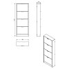 ΠΑΠΟΥΤΣΟΘΗΚΗ Base 14 GREY OAK 58x18x155,5εκ 11008511