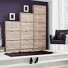 ΠΑΠΟΥΤΣΟΘΗΚΗ Base 15 GREY OAK 58x18x191,5εκ 11008513