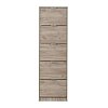 ΠΑΠΟΥΤΣΟΘΗΚΗ Base 15 GREY OAK 58x18x191,5εκ 11008513
