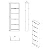 ΠΑΠΟΥΤΣΟΘΗΚΗ Base 15 GREY OAK 58x18x191,5εκ 11008513