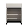 ΠΑΠΟΥΤΣΟΘΗΚΗ FLANNAN 2K1F2V CASHMERE/ΜΑΥΡΟ MATT ΧΡΩΜΑ 80x40x110εκ 11014083