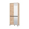ΠΑΠΟΥΤΣΟΘΗΚΗ FLANNAN 2K4V 2OG ARTISAN OAK/ΜΑΥΡΟ MATT ΧΡΩΜΑ 80x40x205εκ 11014079