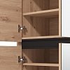 ΠΑΠΟΥΤΣΟΘΗΚΗ FLANNAN 2K4V 2OG ARTISAN OAK/ΜΑΥΡΟ MATT ΧΡΩΜΑ 80x40x205εκ 11014079