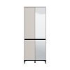 ΠΑΠΟΥΤΣΟΘΗΚΗ FLANNAN 2K4V 2OG CASHMERE/ΜΑΥΡΟ MATT ΧΡΩΜΑ 80x40x205εκ 11014081