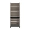 ΠΑΠΟΥΤΣΟΘΗΚΗ FLANNAN 2K4V 2OG CASHMERE/ΜΑΥΡΟ MATT ΧΡΩΜΑ 80x40x205εκ 11014081