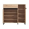 ΠΑΠΟΥΤΣΟΘΗΚΗ FLANNAN 3K1F3V ARTISAN OAK/ΜΑΥΡΟ MATT ΧΡΩΜΑ 120x40x110εκ 11014084
