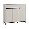 ΠΑΠΟΥΤΣΟΘΗΚΗ FLANNAN 3K1F3V CASHMERE/ΜΑΥΡΟ MATT ΧΡΩΜΑ 120x40x110εκ 11014085