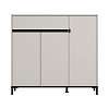 ΠΑΠΟΥΤΣΟΘΗΚΗ FLANNAN 3K1F3V CASHMERE/ΜΑΥΡΟ MATT ΧΡΩΜΑ 120x40x110εκ 11014085