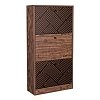 ΠΑΠΟΥΤΣΟΘΗΚΗ Fylliana "Home" 1873 ΜΕ 3 ΜΑΥΡΗ GREY OAK-ΜΑΥΡΗ 60*23.5*117 271-121-038