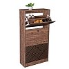 ΠΑΠΟΥΤΣΟΘΗΚΗ Fylliana "Home" 1873 ΜΕ 3 ΜΑΥΡΗ GREY OAK-ΜΑΥΡΗ 60*23.5*117 271-121-038