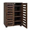 ΠΑΠΟΥΤΣΟΘΗΚΗ Fylliana "Vento" ΜΕ 4 ΡΑΦΙΑ ΧΡΩΜΑ BROWN OAK 60x33x87εκ 271-226-081