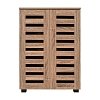ΠΑΠΟΥΤΣΟΘΗΚΗ Fylliana "Vento" ΜΕ 4 ΡΑΦΙΑ ΧΡΩΜΑ GREY OAK 60x33x87εκ 271-226-079