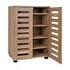 ΠΑΠΟΥΤΣΟΘΗΚΗ Fylliana "Vento" ΜΕ 4 ΡΑΦΙΑ ΧΡΩΜΑ GREY OAK 60x33x87εκ 271-226-079