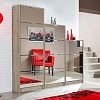 ΠΑΠΟΥΤΣΟΘΗΚΗ Hugo 23 Grey Oak ΜΕ ΚΑΘΡΕΦΤΗ 67x28x119εκ 11008519