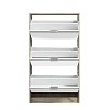 ΠΑΠΟΥΤΣΟΘΗΚΗ Hugo 23 Grey Oak ΜΕ ΚΑΘΡΕΦΤΗ 67x28x119εκ 11008519