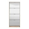 ΠΑΠΟΥΤΣΟΘΗΚΗ Hugo 24 Grey Oak ΜΕ ΚΑΘΡΕΦΤΗ 67x28x155εκ 11008541