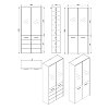 ΠΑΠΟΥΤΣΟΘΗΚΗ NEO ΑRTISAN OAK 60x33x191.5εκ 11008177