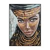 ΠΙΝΑΚΑΣ ΣΕ ΚΑΜΒΑ Fylliana FL2682 WOMAN FACE ΚΑΦΕ 90x120xεκ 170-225-004
