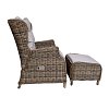 Πολυθρόνα με Υποπόδιο Wicker Rattan Karma 200-02-013