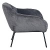 ΠΟΛΥΘΡΟΝΑ Fylliana 0276 ΓΚΡΙ ΥΦΑΣΜΑ 82x79x73εκ 617-124-100