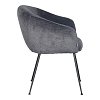 ΠΟΛΥΘΡΟΝΑ Fylliana 1280 ΓΚΡΙ ΥΦΑΣΜΑ 62x60x79εκ 617-124-104