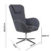 ΠΟΛΥΘΡΟΝΑ Fylliana ΜΕ ΥΦΑΣΜΑ ΜΥ-9251 ΓΚΡΙ ΧΡΩΜΑ 72x73x100/104εκ 429-91-004