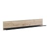 ΡΑΦΙ ΤΟΙΧΟΥ UMBRIA ZP GREY OAK-ΜΑΥΡΟ 137x19x24εκ 11008866