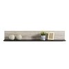 ΡΑΦΙ ΤΟΙΧΟΥ UMBRIA ZP GREY OAK-ΜΑΥΡΟ 137x19x24εκ 11008866