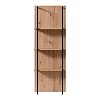 ΡΑΦΙΕΡΑ SARDINIA NP 500 ARTISAN OAK / ΜΑΥΡΟ 50x29.5x137.5εκ 11008231