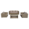 Σαλόνι Κήπου σετ 4τμχ wicker-rattan Chloe με 3θέσιο 200-02-016