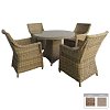 Τραπεζαρία Κήπου σετ 5τμχ Wicker Santa 5121G + 5195G 200-01-004