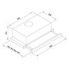 DAVOLINE DELTA 060 GR-IX Απορροφητήρας Συρόμενος 60cm Inox 801003874
