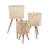 ΣΕΤ 3 ΨΑΘΙΝΑ ΚΑΣΠΩ Fylliana ΦΥΣΙΚΟ ΧΡΩΜΑ 20x20x34εκ+25x25x43εκ+29x29x57εκ 373-123-816