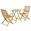 ΣΕΤ BISTRO 3 ΤΕΜ ΞΥΛΟ ΑΚΑΚΙΑΣ Fylliana FL921 ΚΑΡΥΔΙ ΣΚΕΛΕΤΟΣ 60x60x75εκ 0020-224-041