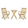 ΣΕΤ BISTRO 3 ΤΕΜ ΞΥΛΟ ΑΚΑΚΙΑΣ Fylliana FL921 ΚΑΡΥΔΙ ΣΚΕΛΕΤΟΣ 60x60x75εκ 0020-224-041