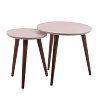 ΣΕΤ ΖΙΓΚΟΝ Fylliana 2 ΤΕΜΑΧΙΩΝ Atria  MACCHIATO ΜΕ Walnut ΠΟΔΙΑ 863-82-023
