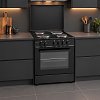 SILIFO SF6147CFEB Ηλεκτρική Κουζίνα 60cm με Εμαγιέ Εστίες Μαύρο (4 Έτη Εγγύηση)